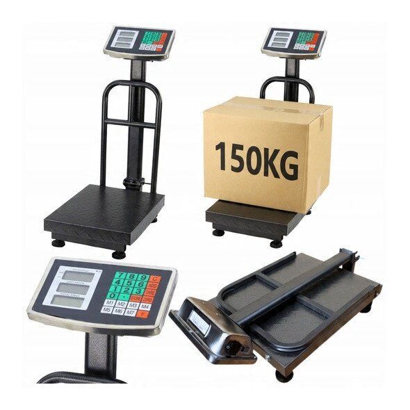 Waga Elektroniczna LCD Platformowa Magazynowa Dokładność do 20g 150kg
