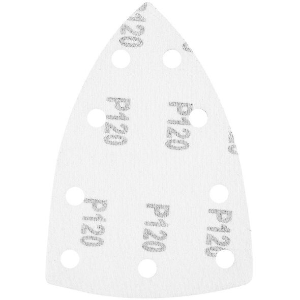 Papiery ścierne na rzep, żelazko 100 x 147 mm, P120, 5 szt., z 9 otworami do 04-623