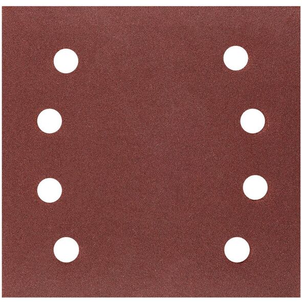 Papiery ścierne na rzep, kwadrat 113 x 113 mm, P240, 5 szt., z 8 otworami do 04-623