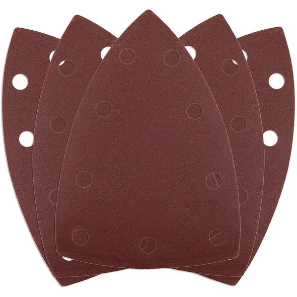 Papiery ścierne na rzep, żelazko 100 x 147 mm, P240, 5 szt., z 9 otworami do 04-623