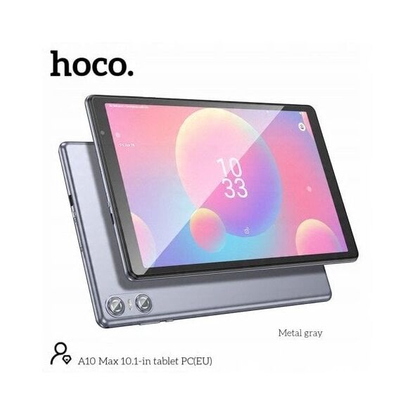 Tablet 10.1" 8GB / 256GB Hoco HD SIM Wi-Fi Android A10 szary