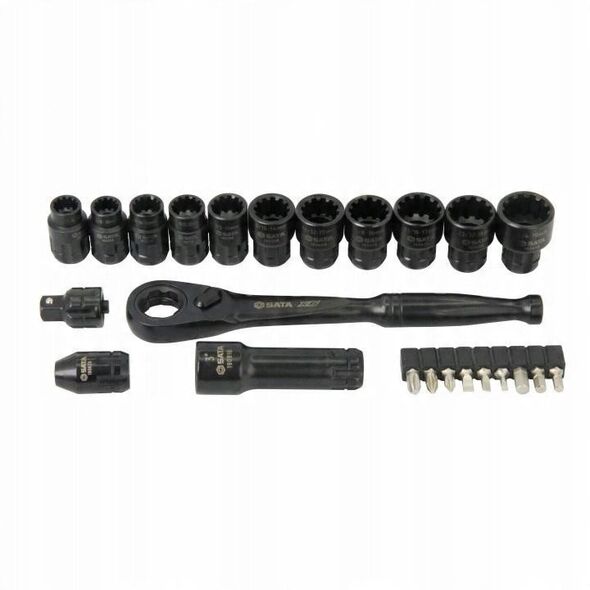 SATA ZESTAW 24 KLUCZY NASADOWYCH PRZELOTOWYCH X6