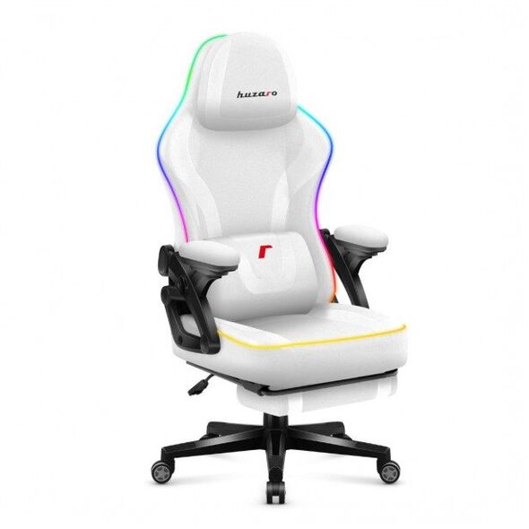 Fotel gamingowy Huzaro Force 4.6 RGB White Mesh