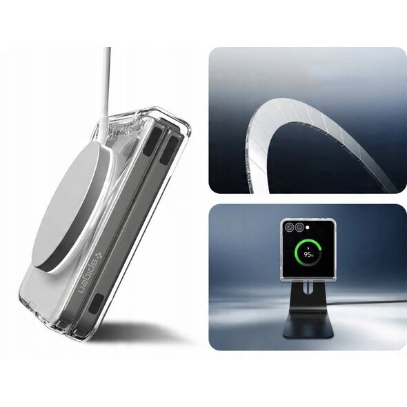 SPIGEN AIRSKIN MAG MAGSAFE GALAXY Z FLIP 7 CRYSTAL CLEAR/WHITE