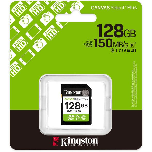 Karta pamięci SD 128GB Canvas Select Plus Gen3 150MB/s