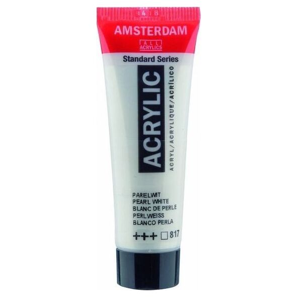 Artequipment Farba akrylowa TALENS SPECIALITIES AMSTERDAM 120ml 817 PERL WHITE uniw