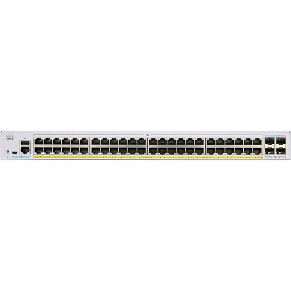 Cisco Cisco διακόπτης CBS350-48FP-4G, 48xGbE RJ45, 4xSFP, PoE+, 740W - REFRESH