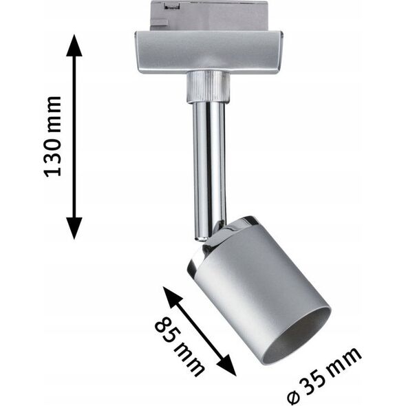 Paulmann URail System Spot Pure II max. 1x10W GU10 Chrom Matowy 230V