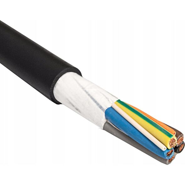 Kabel zasilający Akyga Kabel zasilający EV Akyga AK-SC-E12 CU 5x6mm + 2x0.5mm 3-fazy 32A 450/750V 1mb