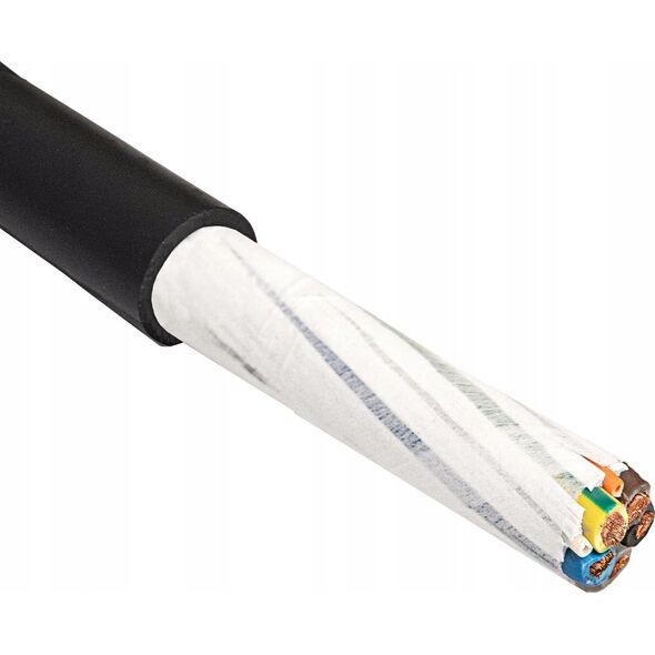 Kabel zasilający Akyga Kabel zasilający EV Akyga AK-SC-E12 CU 5x6mm + 2x0.5mm 3-fazy 32A 450/750V 1mb