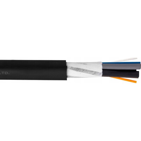 Kabel zasilający Akyga Kabel zasilający EV Akyga AK-SC-E12 CU 5x6mm + 2x0.5mm 3-fazy 32A 450/750V 1mb