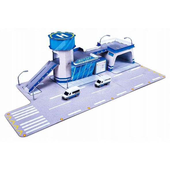 MAISTO DIE CAST playset  Fresh Metal Airport Terminal, 12529