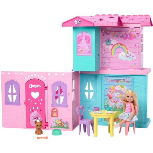 Barbie Cheslea Αναδιπλούμενο σπίτι για κούκλες Σετ και κούκλα JFW49