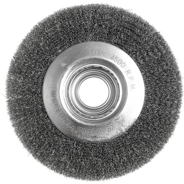 Szczotka druciana tarczowa 200 x 32 mm, drut karbowany, stalowy