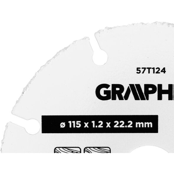 Tarcza z ostrzem TCT do cięcia drewna z gwoździami 115 x 1.2 x 22.22 mm