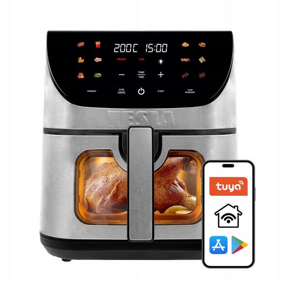 TESLA AirCook Q70 XXL WiFi Pro - Wielofunkcyjna beztłuszczowa frytkownica