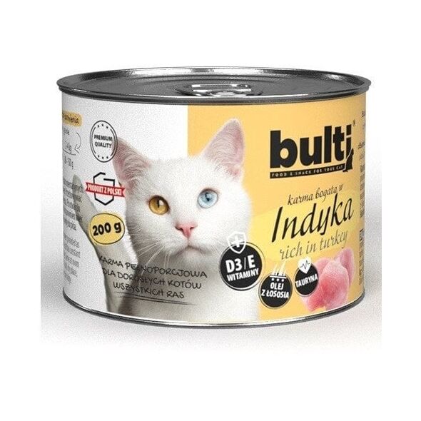BULTI mielonka bogata w indyka dla kota 200g