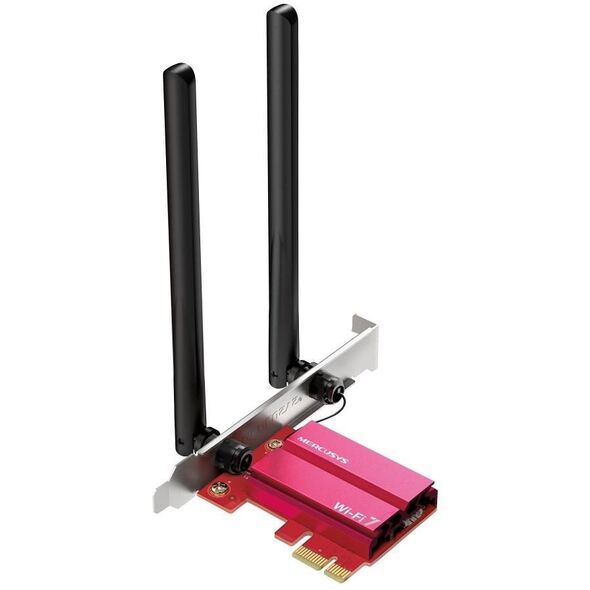 MERCUSYS MA37BE WiFi7 PCIe adapter (BE6500,2,4GHz/5GHz/6GHz,Bluetooth5.4)
