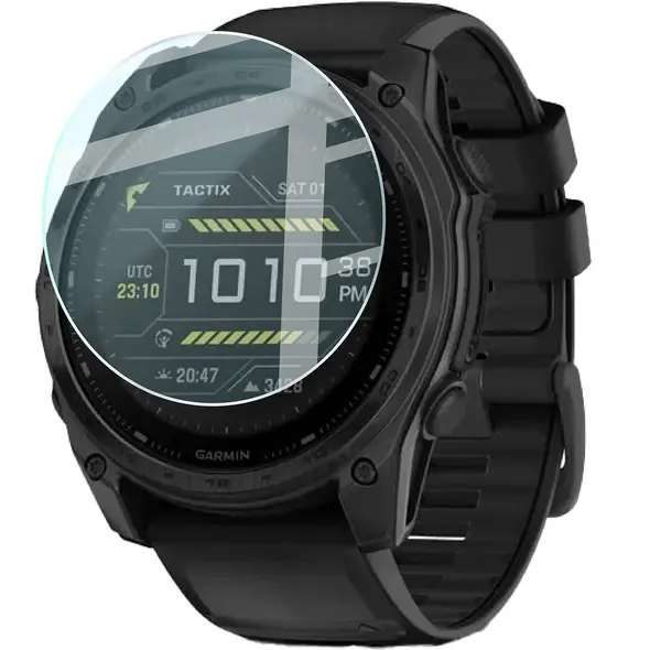 Szkło hartowane na ekran Bizon Glass Watch Clear do Garmin Tactix 8 AMOLED 47 mm