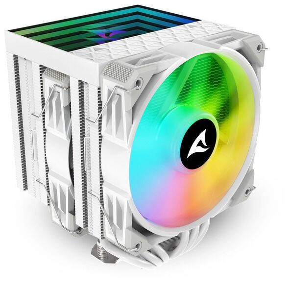 Sharkoon A60 RGB Procesor Chłodnica powietrza 12 cm Biały 1 szt.