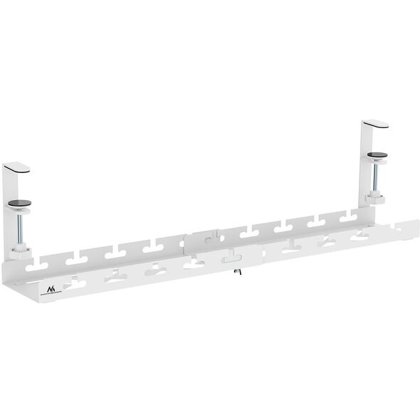 Organizer podbiurkowy na kable Maclean, max. obciążenie 5kg, max. 728mm, biały, MC-103 W