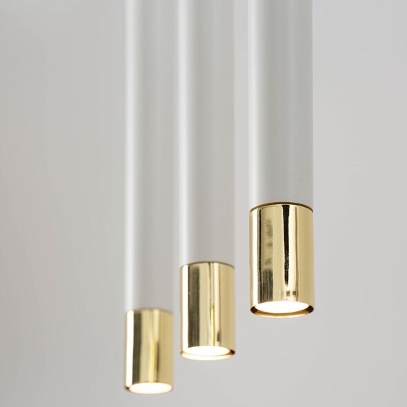 Lampa wisząca Sigma Biała tuba wisząca Sopel Grand 33386 metalowa do salonu okrągła