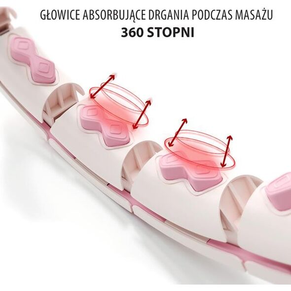 HMS ZESTAW HULA HOP HHW06 PINK Z PIŁKĄ GRAWITACYJNĄ I LICZNIKIEM HMS + PAS BR163 BLACK PLUS SIZE