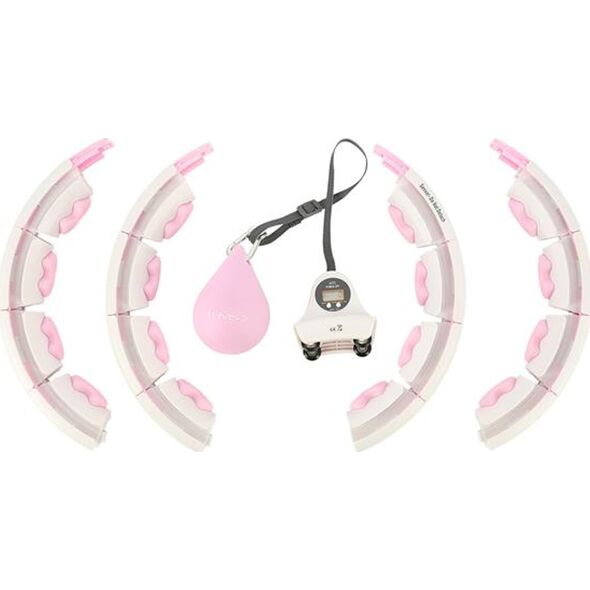 HMS ZESTAW HULA HOP HHW06 PINK Z PIŁKĄ GRAWITACYJNĄ I LICZNIKIEM HMS + PAS BR163 BLACK PLUS SIZE