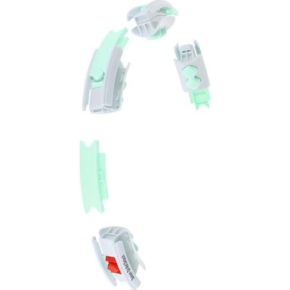HMS ZESTAW HULA HOP HHW06 GREEN Z PIŁKĄ GRAWITACYJNĄ I LICZNIKIEM HMS + PAS BR163 BLACK PLUS SIZE