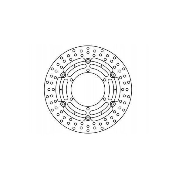 Δίσκος φρένων εμπρός πλωτός, 305/118x5mm 6x134mm, διάμετρος οπών στερέωσης 9mm, απόσταση 0 ταιριάζει σε: BMW K, K1, R 100 RS (16V)/1000/1100LT/1100R/1100RS/1100RT/850R/850RT 1989-2001