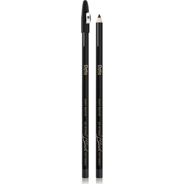 Delia Delia Cosmetics Shape Master Kredka do oczu So Intense z temperówką - czarna 1szt