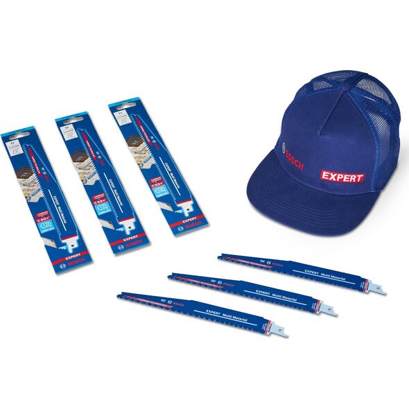 Bosch Bosch Expert sabre saw blade 'Multi Material' S 1156 XHM + free EXPERT cap (3 pieces, length 225mm)