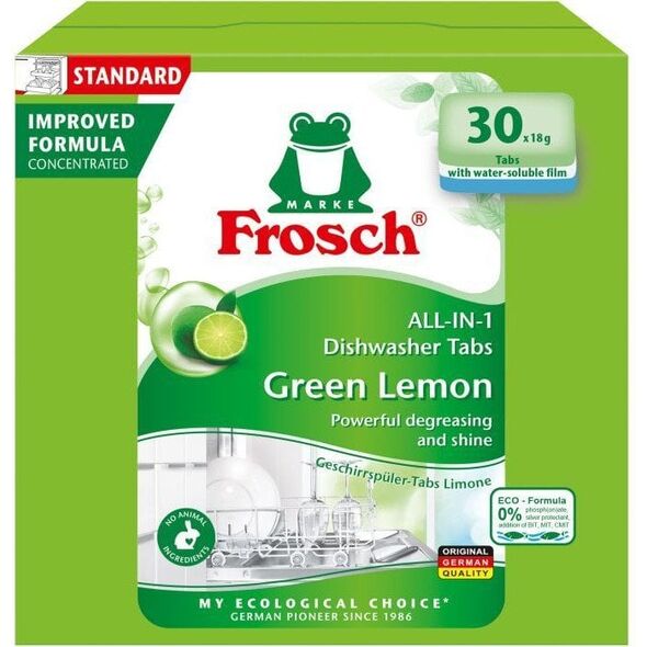 Frosch ταμπλέτες πλυντηρίου πιάτων, 30 τεμ