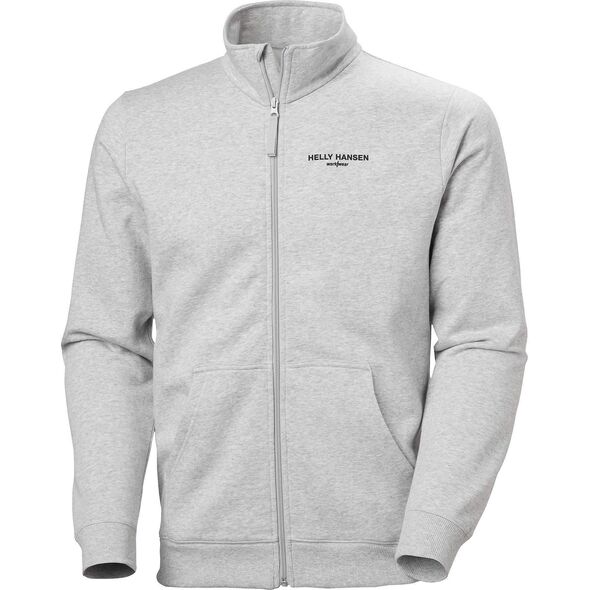 HELLY HANSEN Κλασικό Φούτερ με Φερμουάρ και Λογότυπο, γκρι L