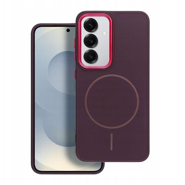 Θήκη FRAME MAG COVER συμβατή με MagSafe για SAMSUNG A26 μωβ
