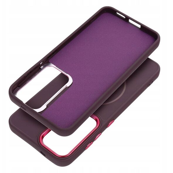 Θήκη FRAME MAG COVER συμβατή με MagSafe για SAMSUNG A26 μωβ
