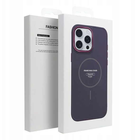 Θήκη FRAME MAG COVER συμβατή με MagSafe για SAMSUNG A26 μωβ
