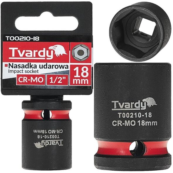 Καρυδάκι κρούσης 1/2" 6-γωνιακό 18mm CR-MO (10/120)