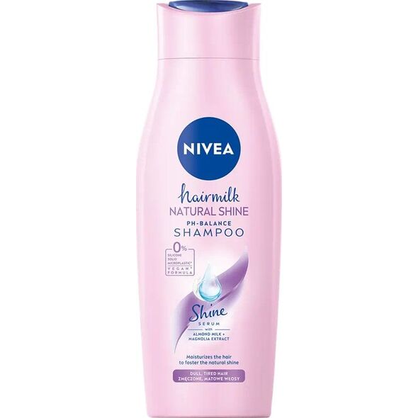 NIVEA Polska Hair Milk Natural Shine Mild Szampon do włosów 400ml