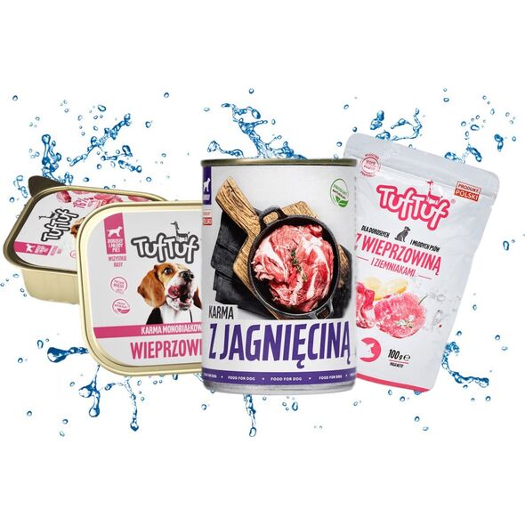 BULT Karma mokra dla psa TUF TUF kawałki mięsne z wołowiną 1,25 kg