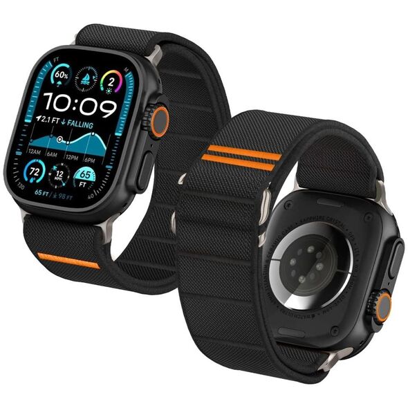 TECH-PROTECT NYLON SLIP APPLE WATCH 6 / 7 / 8 / 9 / 10 / SE / ULTRA 1 / 2 (44 / 45 / 46 / 49 MM) BLACK