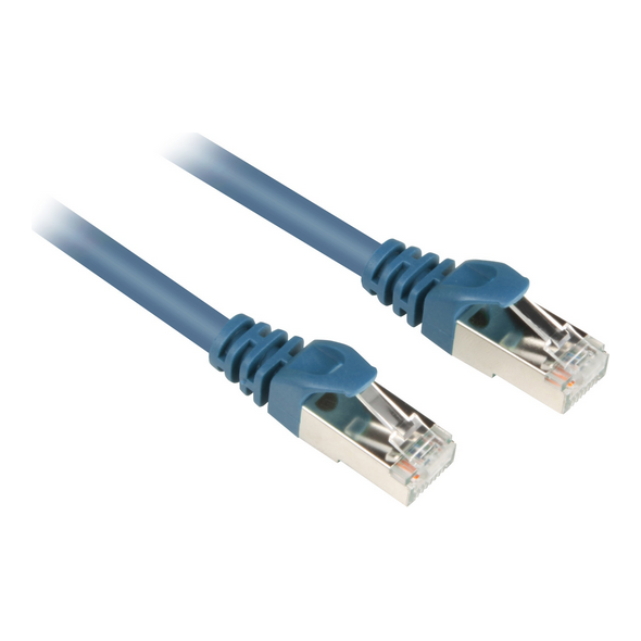 Sharkoon CAT 6 Patchcord SFTP Niebieski 0.5M (4044951014699)
