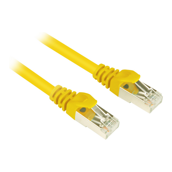 Sharkoon CAT 6 Patchcord SFTP Żółty 5M (4044951014804)