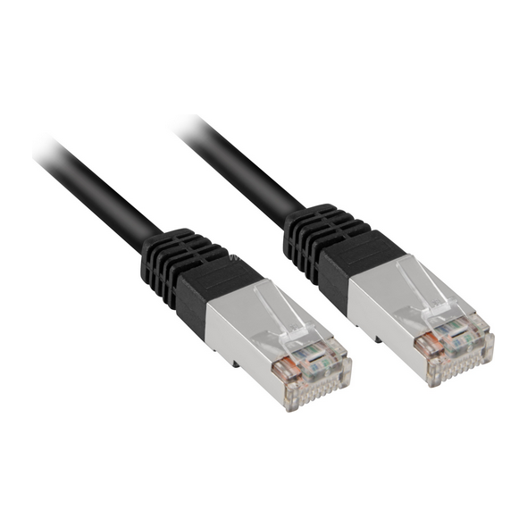 Sharkoon CAT 6 Patchcord SFTP Czarny 3M (4044951015009)