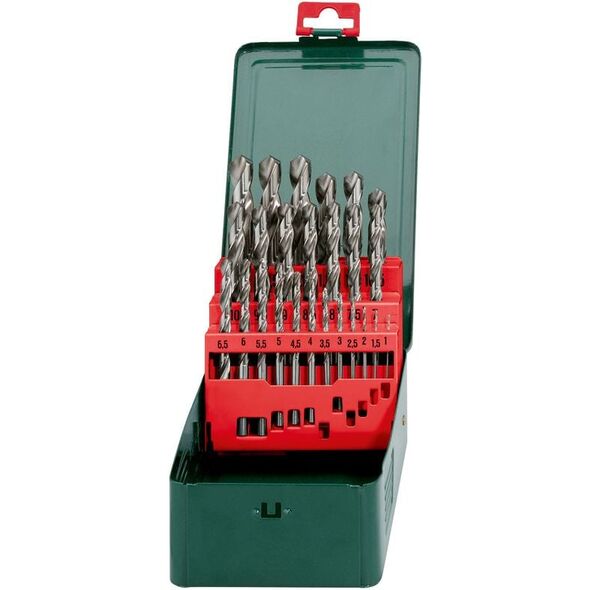 Wiertło Metabo HSS walcowe 1,5 2 7 4,5 4 5,5 5 1 3 2,5 3,5 6 10 10,5 11 11,5 12 12,5 13 6,5 7,5 8 8,5 9 9,5mm zestaw (627154000)