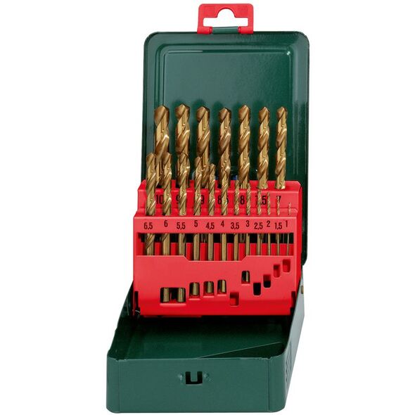 Wiertło Metabo do metalu HSS walcowe 1,5 2 7 4,5 4 5,5 5 1 3 2,5 3,5 6 10 6,5 7,5 8 8,5 9 9,5mm zestaw (627156000)