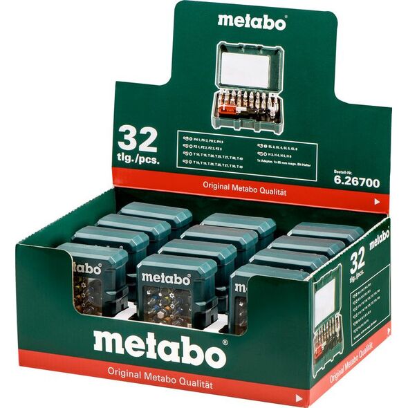 Metabo Zestaw bitów ze stali chromowo-wanadowej 32 szt. (626700000)