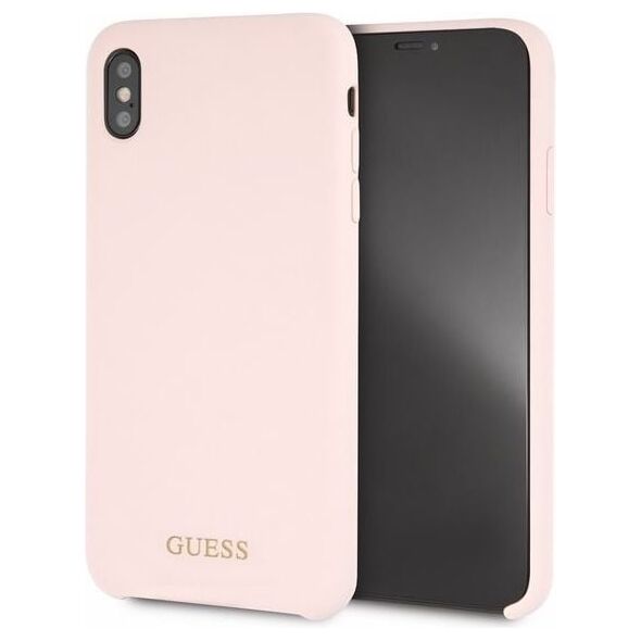 Guess Guess GUHCI65LSGLLP iPhone Xs Max light pink/jasnoróżowy hard case Silicone