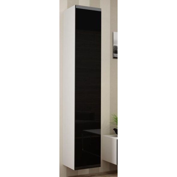 Cama Meble Witryna VIGO pełna'180' 180/40/30 biały/czarny poł