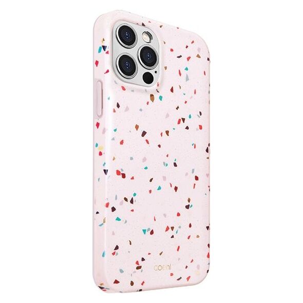 Uniq UNIQ etui Coehl Terrazzo Apple iPhone 12 Pro Max różowy/blush pink
